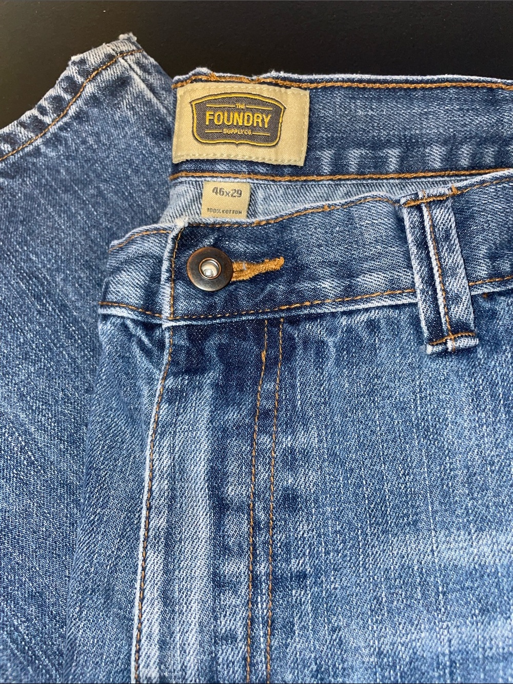 The Foundry Supply Co. Men's Big and Tall Light Blue Relaxed Jeans